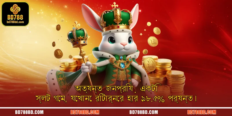 অত্যন্ত জনপ্রিয় একটি স্লট গেম, যেখানে রিটার্নের হার ৯৮.৫% পর্যন্ত।
