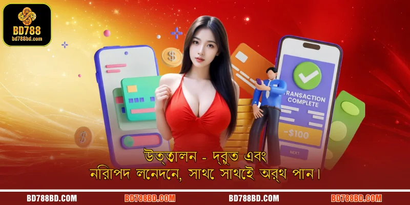 উত্তোলন - দ্রুত এবং নিরাপদ লেনদেন, সাথে সাথেই অর্থ পান।
