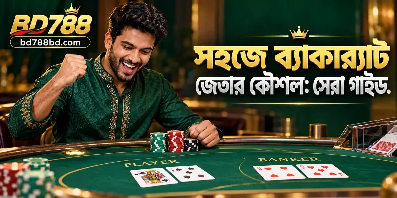 বাংলাদেশের খেলোয়াড়দের জন্য সহজে ব্যাকার্যাট জেতার কৌশল এবং BD788 স্পোর্টস প্রেডিকশন প্ল্যাটফর্মের একটি নির্দেশিকা।